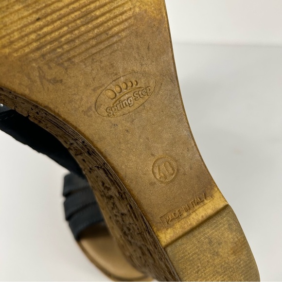 Spring step Women's Black Slip-On Sandals 40 - Picture 9 of 9